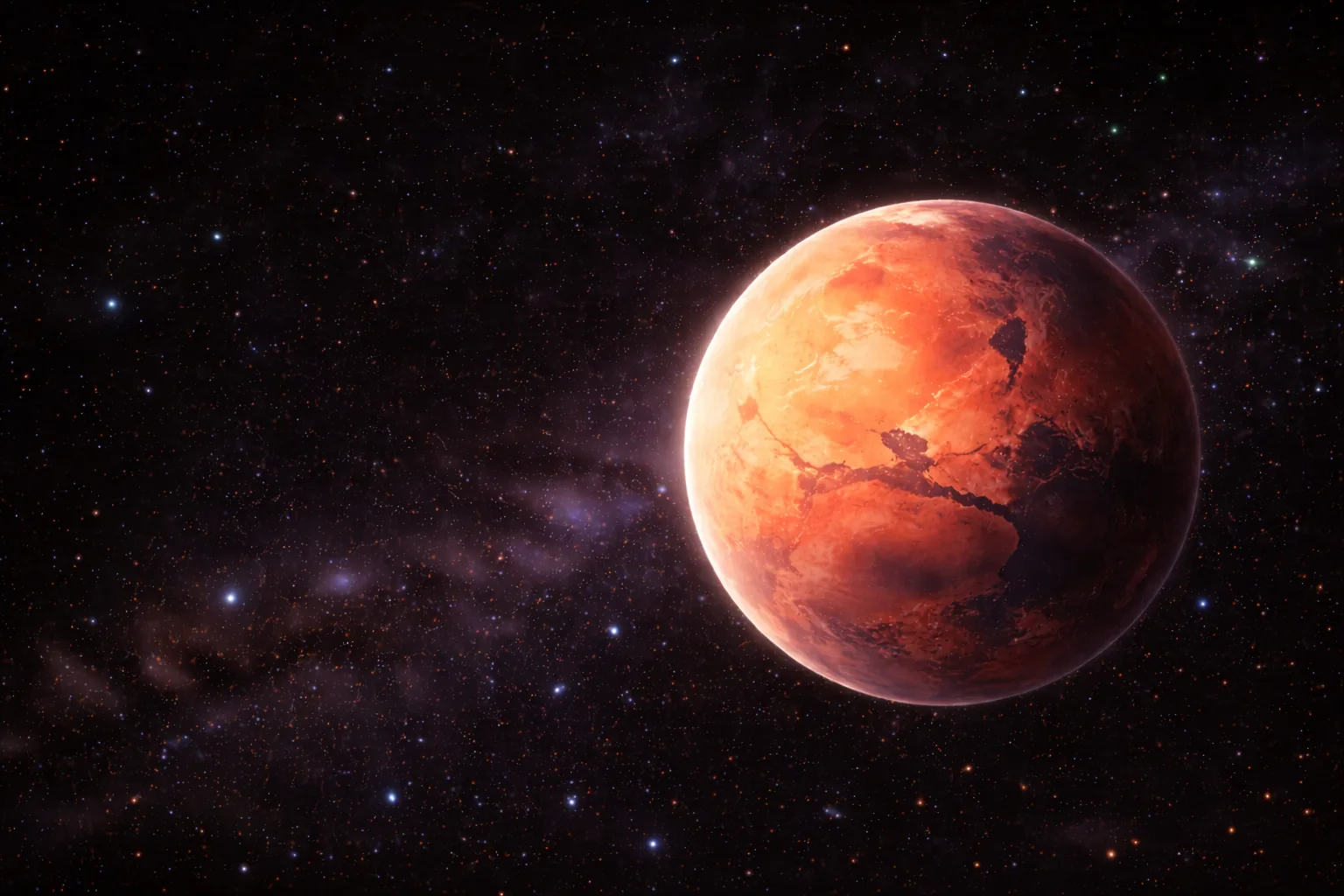 Mars van buiten op de pagina Mars