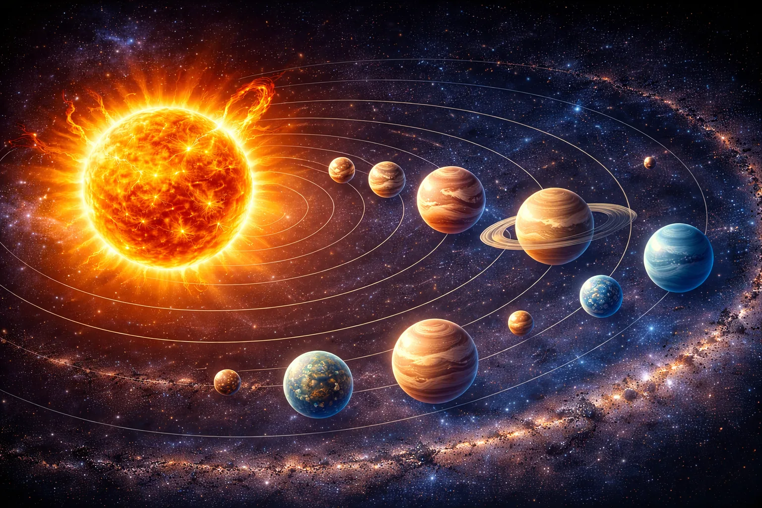 De zon en de rest op de pagina De Zon